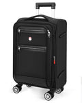 star cloud Softside Expandable Spinner Luggage Durable Lightweight Travel Suitcase, Black