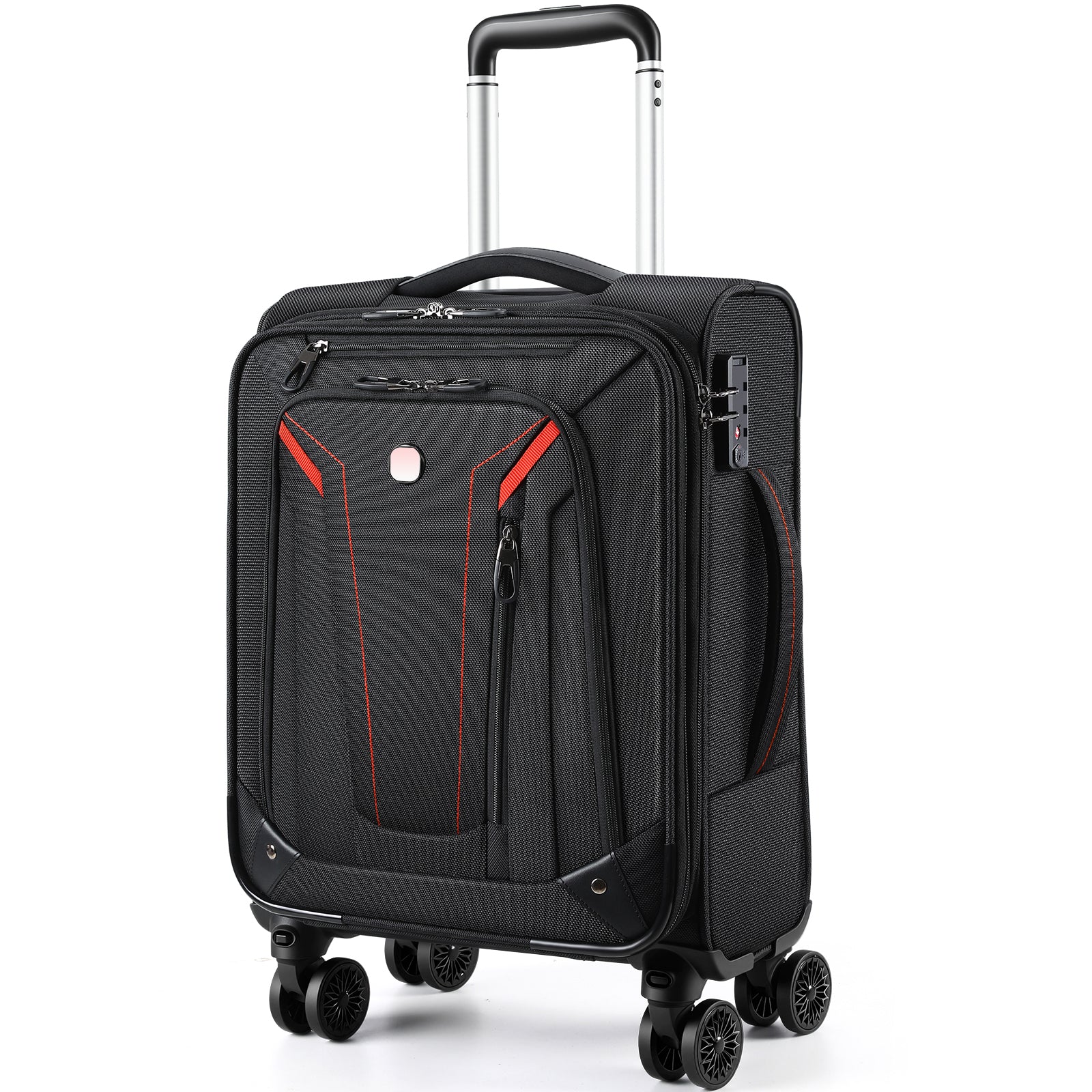 star cloud Carry On Luggage 22x14x9 Airline Approved, 22 Inch Rigid Frame Suitcases with Detachable Spinner Wheels, Softside Carry On Suitcase with USB&Type-C Ports,TSA Lock,Large Travel Luggage
