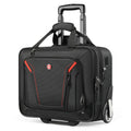 star cloud Rigid Frame Rolling Laptop Bag 18"×14"×8", Water-Resistant Rolling Briefcase with Wheels, Business Travel Computer Bag, Underseat Carry-on Luggage for Men & Women