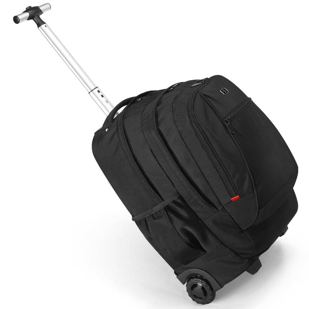 Star Cloud 21x14x8 Rolling Backpack for Adults with Wheels, Durable Wheeled Backpack with 17" Laptop Sleeve, Travel Carry-on Backpack with Wheels for Convenience
