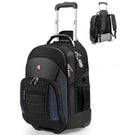 star cloud Rolling Backpack with Wheels, USB & Type-C Charging Port, 21x14x9 Water Resistant Wheeled Backpack, 17.3" Roller Laptop Backpack, Carry On Luggage for Business Travel College Work Bag