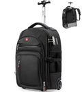 star cloud Rolling Backpack with Wheels, USB & Type-C Charging Ports, 21x14x9, Water-Resistant, 17.3" Laptop Compartment, EVA Material, Wheeled Business Backpack for Travel, Work, College