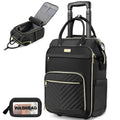 Star Cloud Rolling Backpack for Women, Dual-Opening Carry On Backpack with Wheels, Wheeled Laptop Backpack with Lock, USB & Type-C Charging Port, Softside Roller Backpack for Travel College Business Work