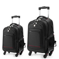 star cloud 18-inch + 24-inch Checked Backpack Combo Set Large Rolling Backpack Travel Commute Bag, Carry on Luggage Trolley Suitcase